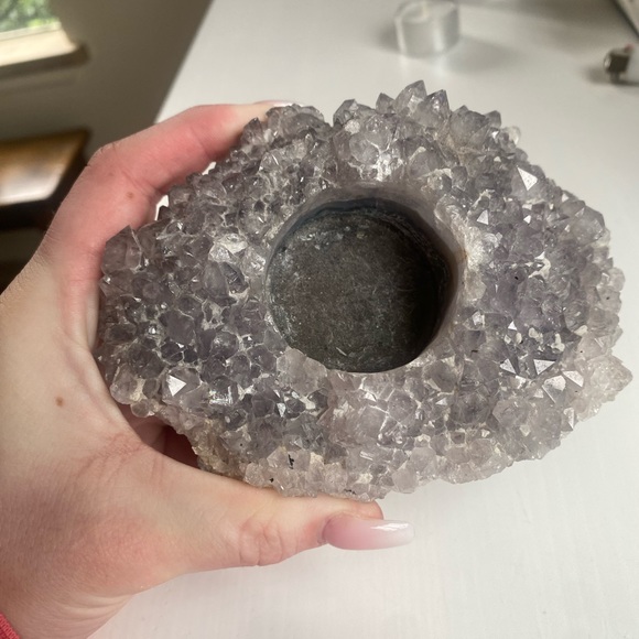 Amethyst tea light holder - Picture 6 of 6